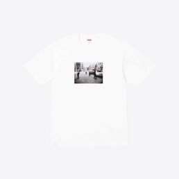슈프림 남성 크루 96 반팔 티셔츠 (화이트)