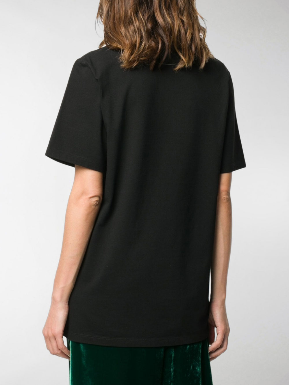 [메종마르지엘라] 여성 MM6 로고 프린팅 반팔 티셔츠 (블랙) S52GC0165 S23082 900