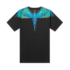 [마르셀로불론] 19W 남성 블루윙 라운드 반팔 티셔츠 (블랙멀티컬러) CMAA018F190010061088