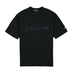 [Y3] 20SS 시그니처 로고 프린팅 반팔 티셔츠 (블랙) FQ4114
