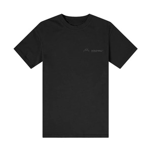 [어콜드월] 남성 로고 반팔 티셔츠 (블랙) ACWMTS001WHL BK