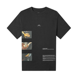 [어콜드월] 20SS 남성 글래스 프린팅 로고 반팔 티셔츠 (블랙) ACWMTS005WHL BK