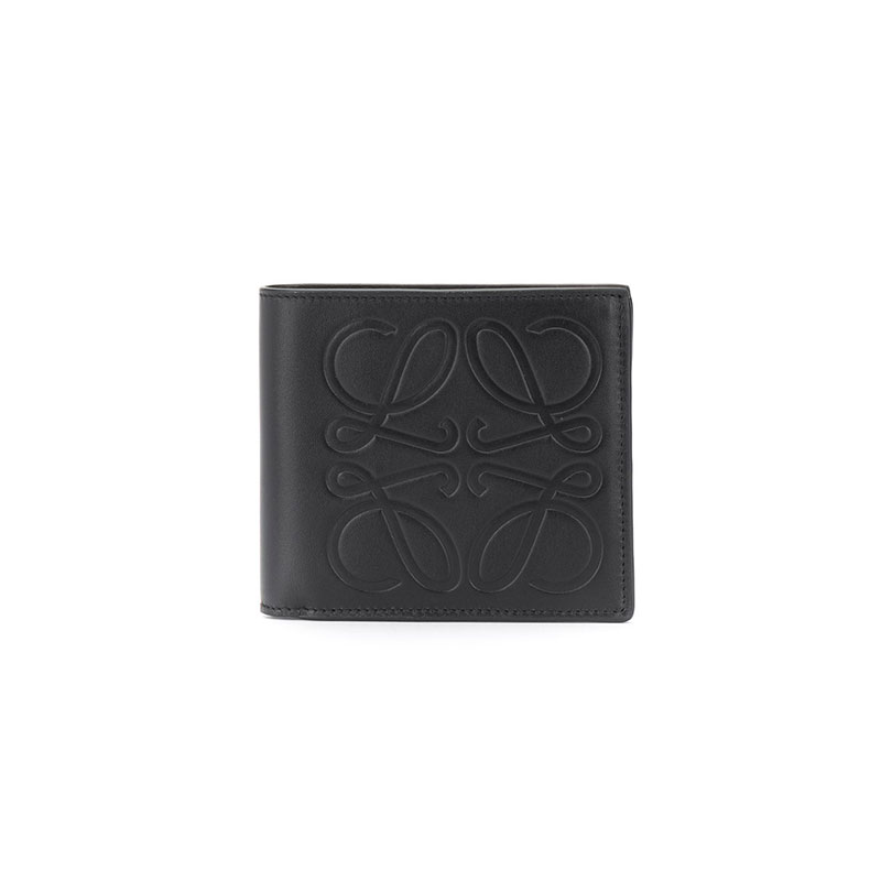 [로에베] 로고 레더 반지갑 (블랙) C500302X01 1100