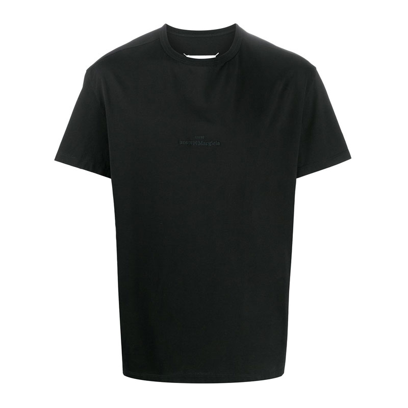 [메종마르지엘라] 남성 엠보 로고 라운드 반팔 티셔츠 (블랙) S30GC0722 S22816 900