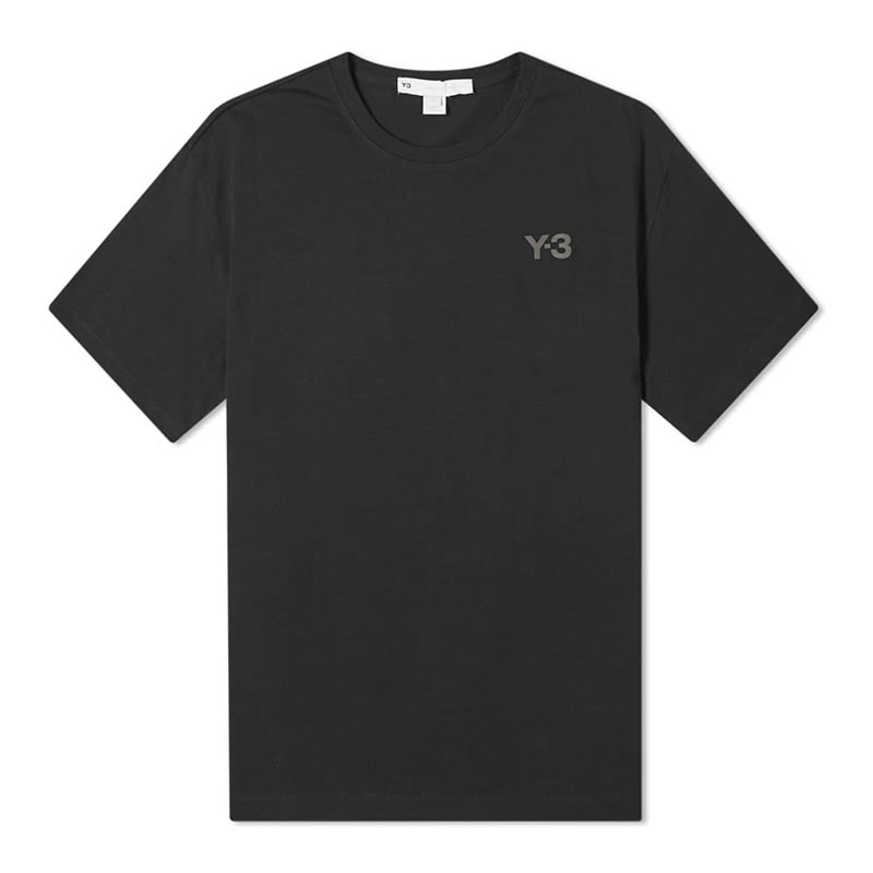 [Y3] 남성 백 로고 프린팅 반필 티셔츠 (블랙) GK5780 CH1