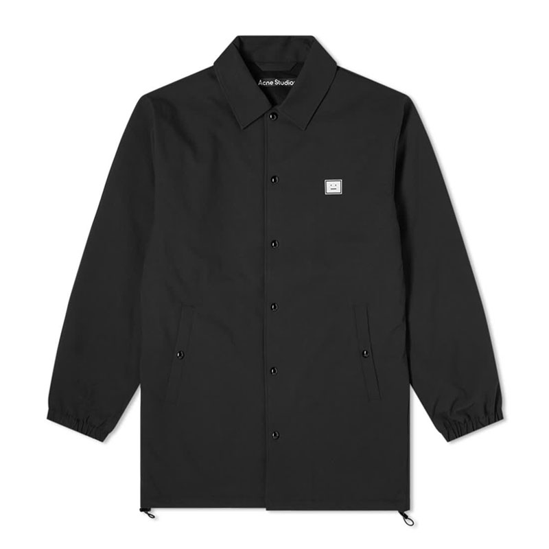 [아크네] 남성 페이스 패치 셔츠 롱 자켓 (블랙) C90055 900
