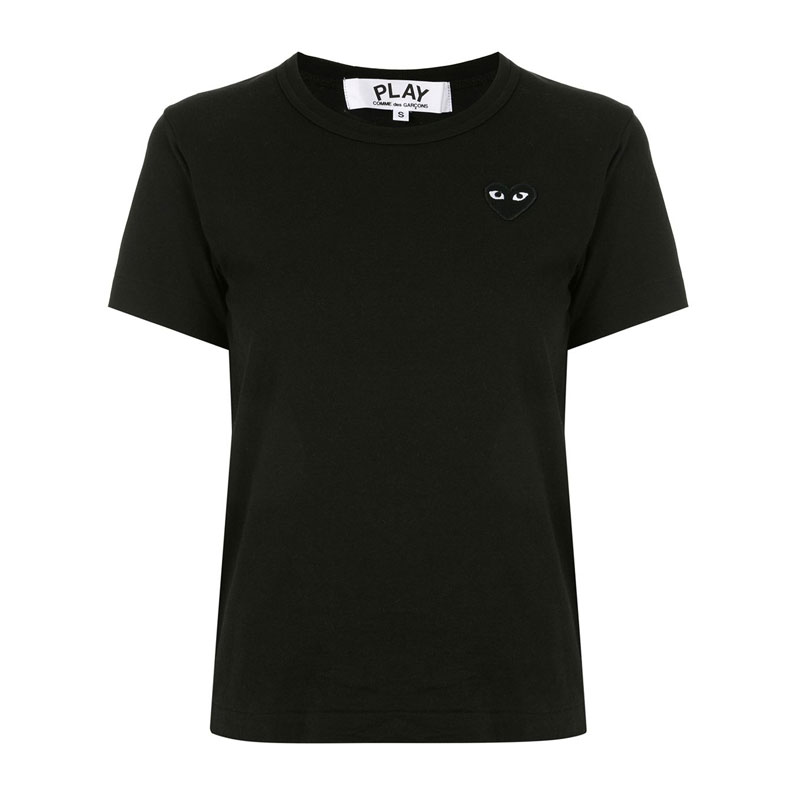[꼼데가르송] 여성 미니 블랙와펜 반팔 티셔츠 (블랙) AZ-T063-051-1