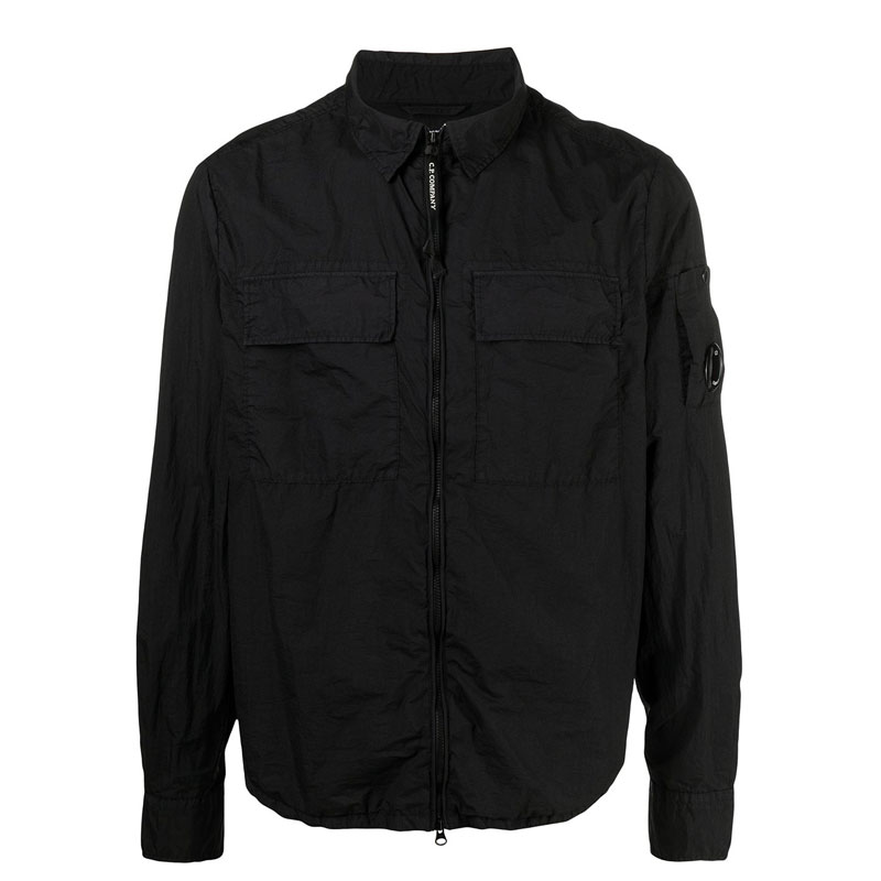[시피컴퍼니] 남성 렌즈와펜 투 포켓 오버셔츠 자켓 (블랙) 10CMSH076A 005783G 999