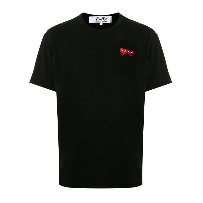 [꼼데가르송] 남성 더블와펜 반팔 티셔츠 (블랙) AZ-T226-051-1