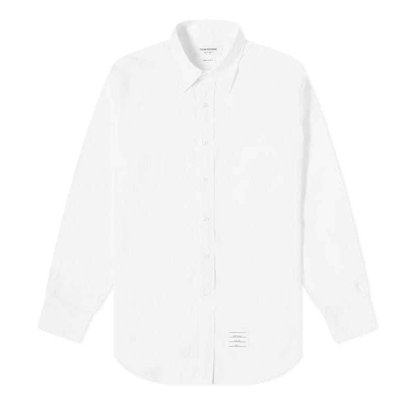 [톰브라운] 남성 클래식 롱 슬리브 솔리드 포플린 셔츠 (화이트) MWL010E 03113 100