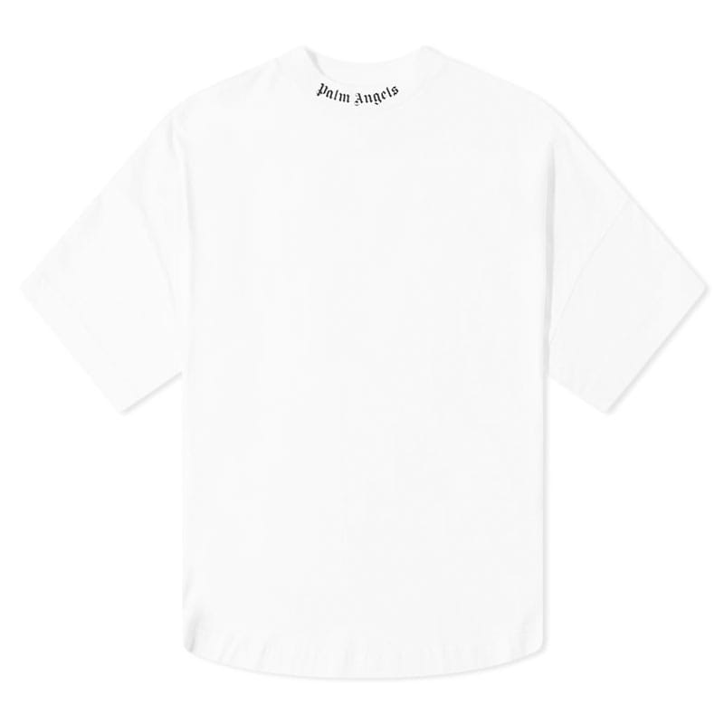 [팜엔젤스] 남성 넥 로고 반팔 티셔츠 (화이트) PMAA002C99JER001 0110