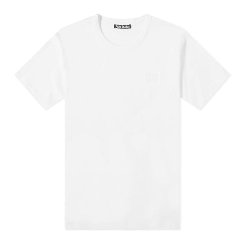[아크네] 남성 내쉬 페이스 반팔 티셔츠 (오프틱화이트) 25E173 183