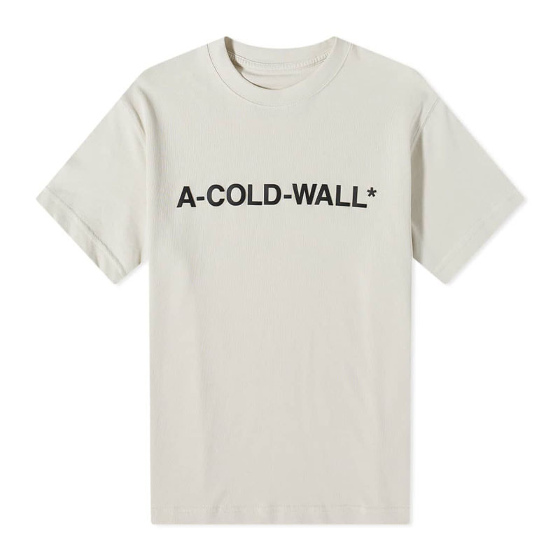 [어콜드월] 남성 로고 프린팅 반팔 티셔츠 (베이지) ACWMTS063 BG