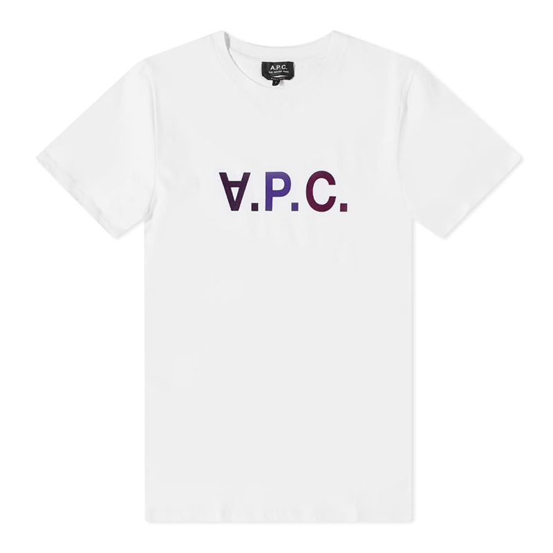 [아페쎄] 남성 VPC 멀티 컬러 로고 반팔 티셔츠 (화이트) COBQX H26098 HAA