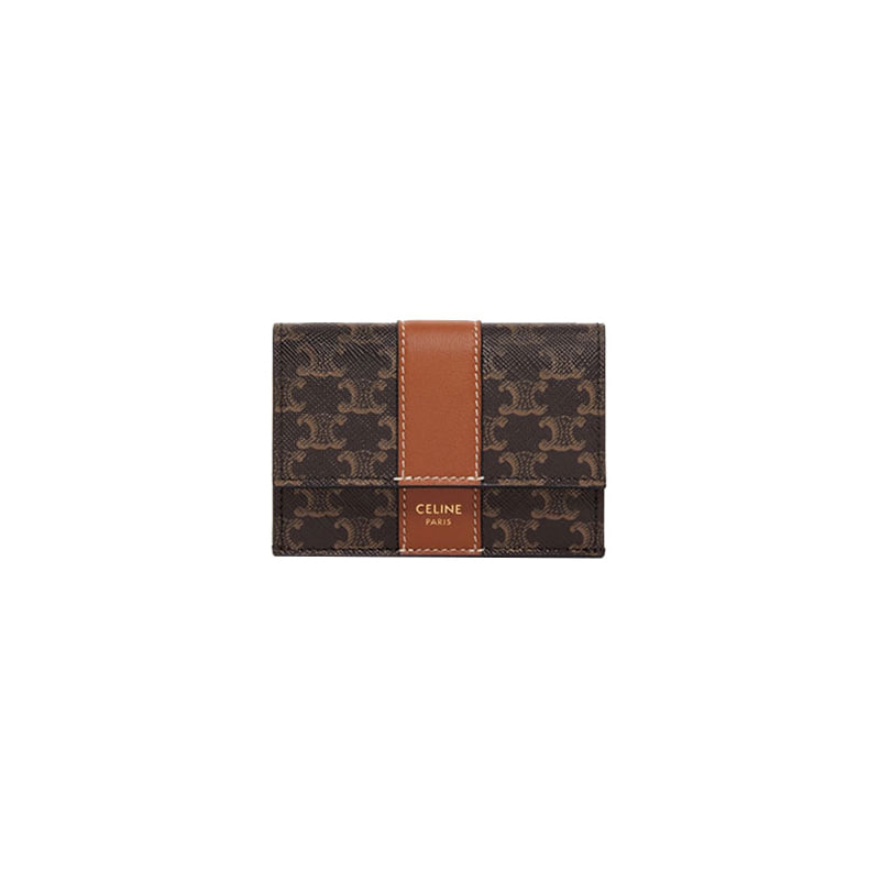 [셀린느] 트리오페 램스킨 폴드 컴팩트 지갑 (탄) 10D722BZ9 04LU