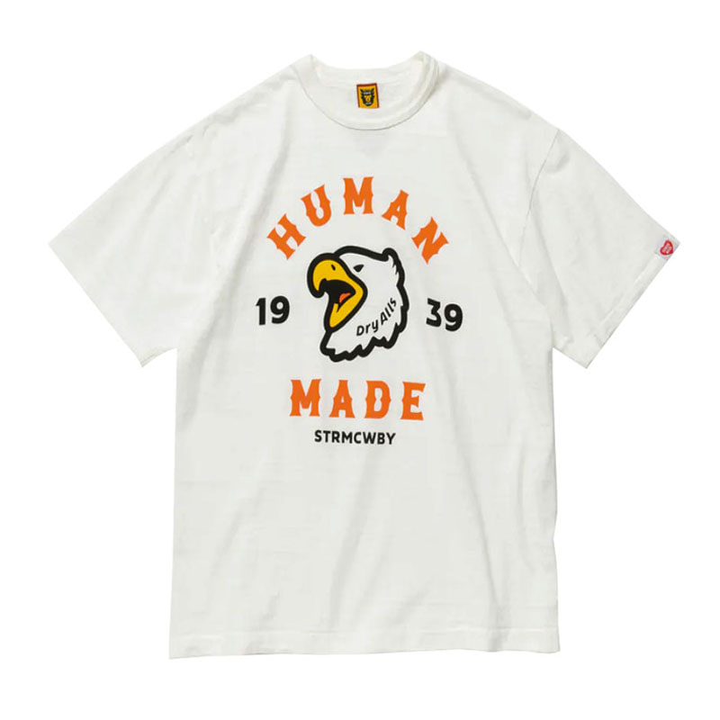 [휴먼메이드] 남성 그래픽 티셔츠 07 (화이트) HM24TE007