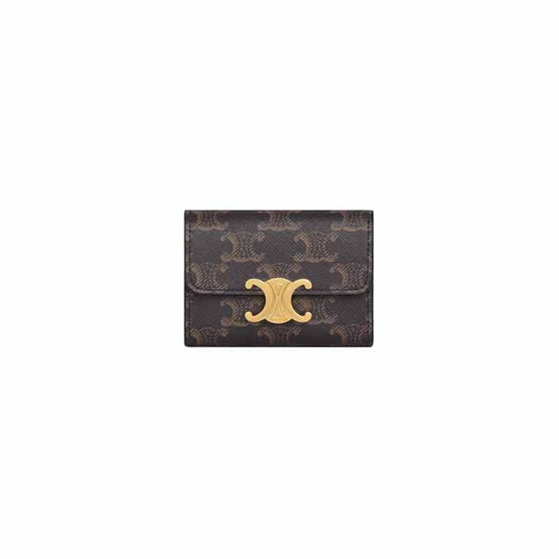 [셀린느] 트리오페 컴팩트 지갑 (탄) 10I652DS3 04LU