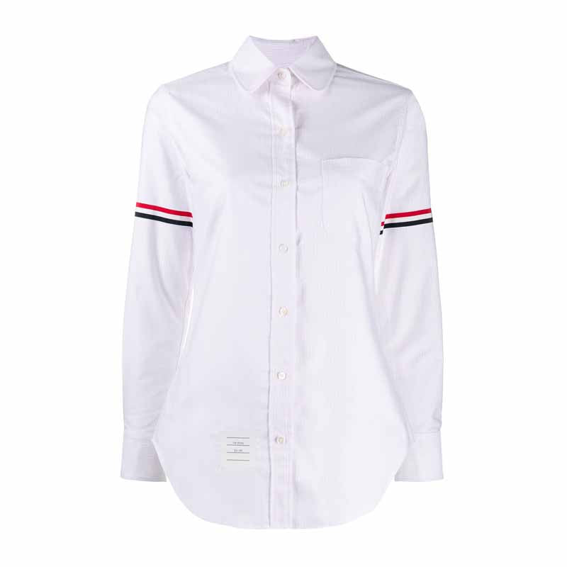 [톰브라운] 여성 암밴드 옥스퍼드 스트라이프 셔츠 (핑크) FLL019E 00098 680