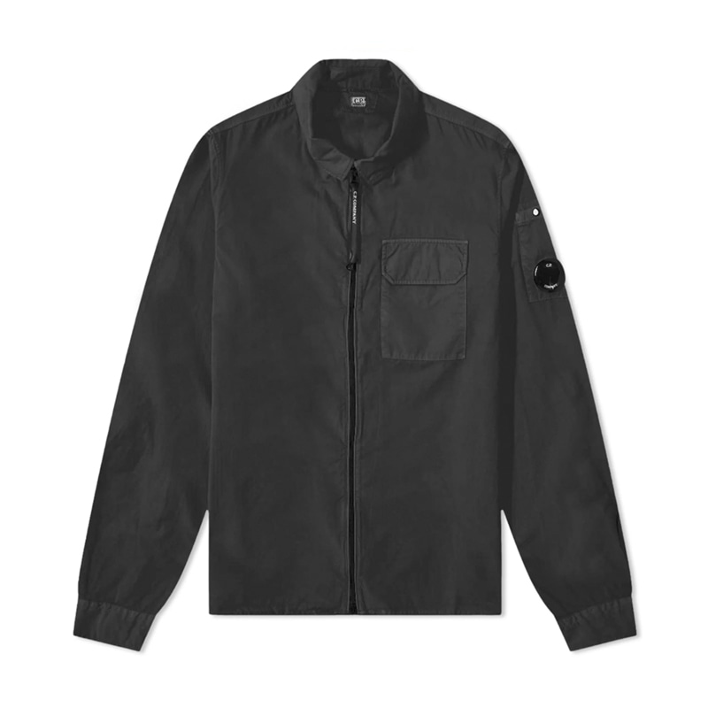 [시피컴퍼니] 남성 개버딘 지퍼 셔츠 자켓 (블랙) 14CMSH158A 002824G 999