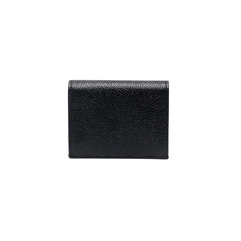 [톰브라운] 탭 페블 그레인 폴드 카드 지갑 (블랙) MAW021L 00198 001