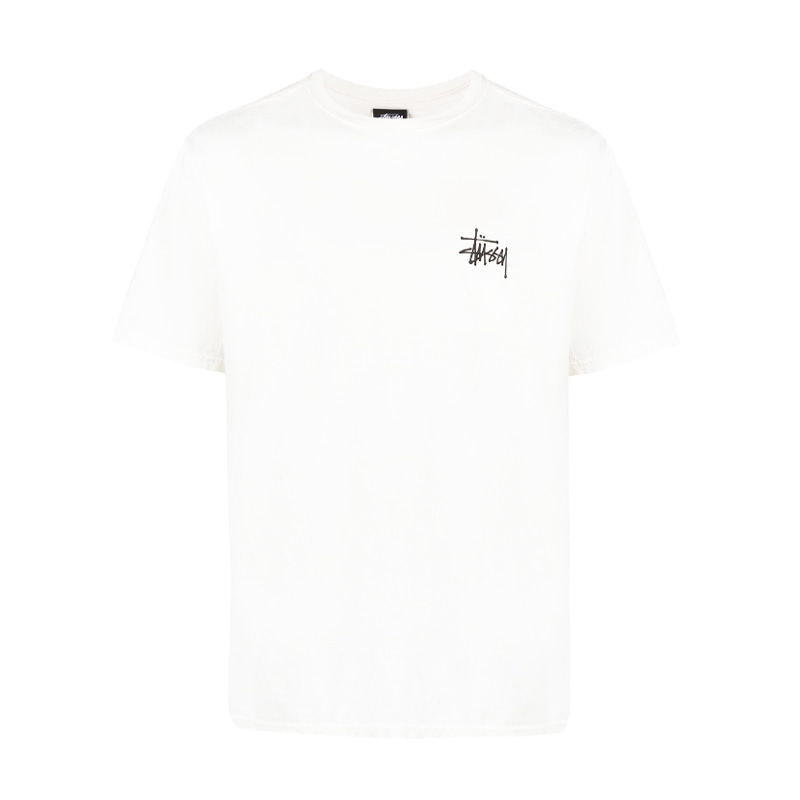 [스투시] 남성 베이직 로고 반팔 티셔츠 (내추럴화이트) 1904879 WH