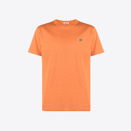 스톤아일랜드 남성 피사토 이펙트 로고 패치 반팔 티셔츠 (오렌지) 101523757 V0173