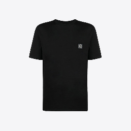 스톤아일랜드 남성 피사토 이펙트 로고 패치 반팔 티셔츠 (블랙) 101523757 A0029