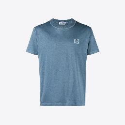 스톤아일랜드 남성 피사토 이펙트 로고 패치 반팔 티셔츠 (블루네이비) 101523757 V0124