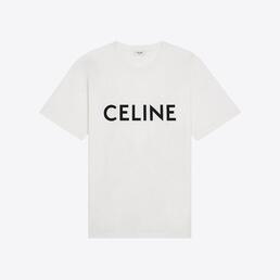 셀린느 남성 로고 루즈핏 반팔 티셔츠 (화이트초크블랙) 2X681671Q 01CC