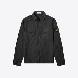 스톤아일랜드 남성 올드 이펙트 배지 오버 셔츠 자켓 (블랙) 7815115WN V0129