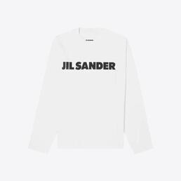 질샌더 로고 롱슬리브 티셔츠 (화이트) J22GC0136 J45047 102
