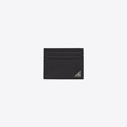 프라다 사피아노 삼각로고 카드 지갑 (블랙) 2MC223 QHH F0002